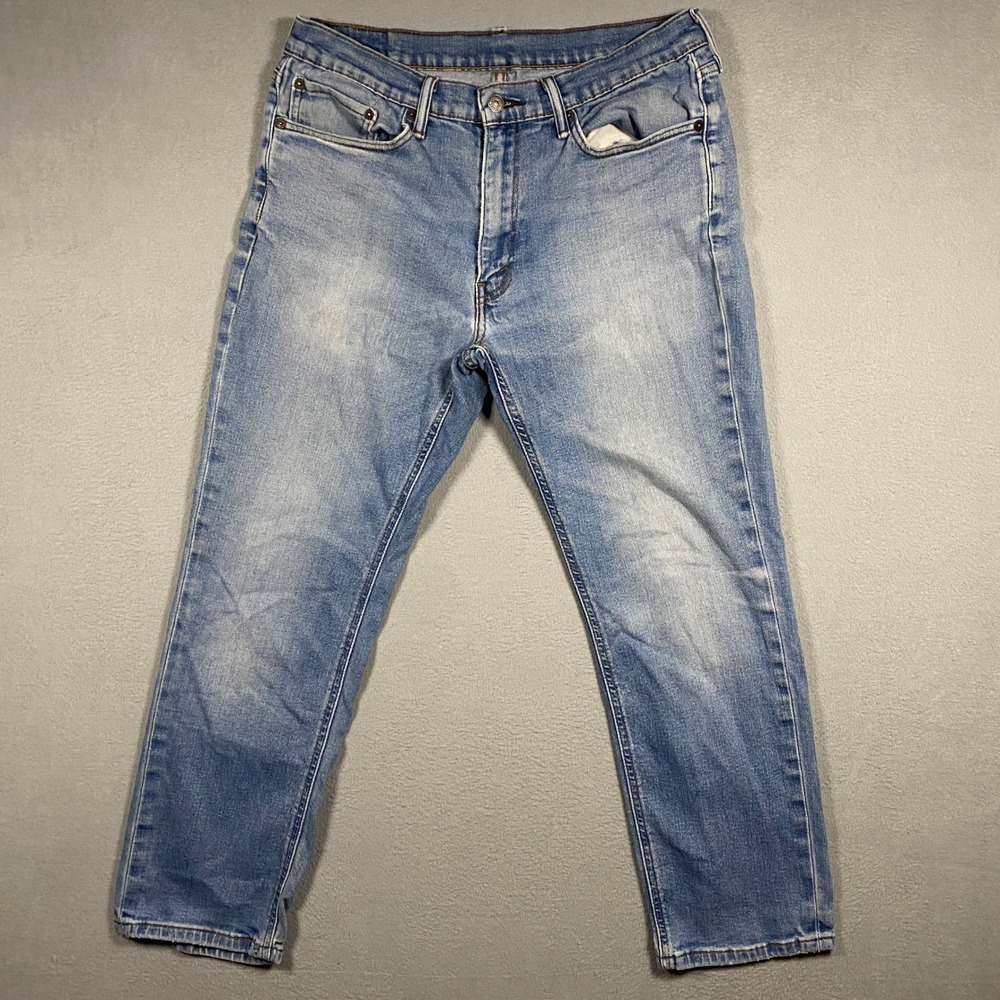 Levi's 541 Athletic Taper Jeans Mens 34x30 Light Wash Blue Stretch Denim